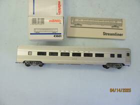 43601 M Rklin Ho - Marklin Us Streamliner Passenger Car Inch Santa Fe Rd#2818 Nib