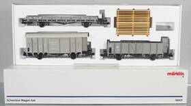 58401 M Rklin Marklin Gauge 1 - Swiss Car Set Freight