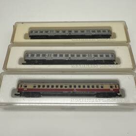 8716 M Rklin 8725 Marklin Mini Club Passenger Car 3 Pack Lot 8717