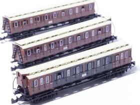 87564 M Rklin Marklin Z-scale Drg The Royal Prussian Rr Kpev 3 Car Passenger Set Ln