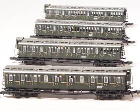 87560 M Rklin 87580 Marklin Z-scale Drg The Inch Deutsche Reichsbahn 1929-1945 Prussian 4 Car Set