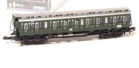 87581 M Rklin Marklin Z-scale Early Era Db Passenger Baggage 4 Axle Car Prussian Design