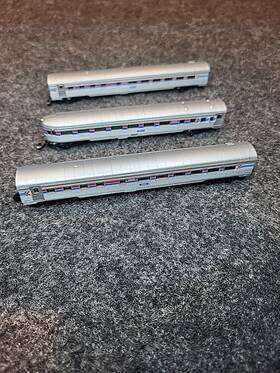 8761 M Rklin 8761/8765 Rkl N Z Mini-club Amtrak 8761- 8765 Dining Coach / View Car