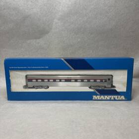 223-32 Mantua Ho Scale Aluminum Amtrak Room Car - Euc Free Shipping C20