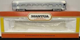 223-40 Mantua No. Ho Scale Lighted Alum. Streamliner Inch Coach Car Nyc-in Box