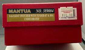 Dh123d Mantua 389004 Ho 0-6-0 Goat Switcher With Tender B7 And B8a Dcc Chip Undecorated