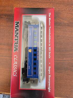 719525 Mantua Ho Scale 1890 Baltimore And Ohio 472 Wooden Coach Car Train #719525