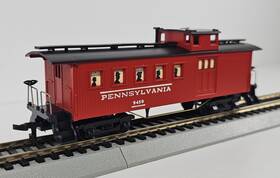 720-025 Mantua Ho 725-20 Pennsylvania Old Time 1890 Red Caboose #9450 Nos