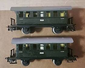 Marklin 001883040004 4000 2nd Class Passenger Cars - Lot Of Two No Boxes Good Condition