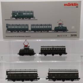 26195 Marklin Ho Passenger Train With An E 69 And Compartment Cars Era Iii Ex 26195 Marklin Ho Passenger Train With An E 69 And Compartment Cars Era Iii Ex