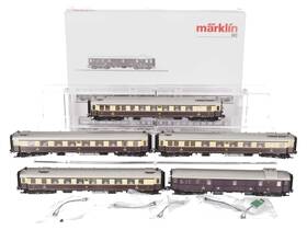 41928 Marklin Ho Scale Express Train Passenger 5-car Set Ex/box