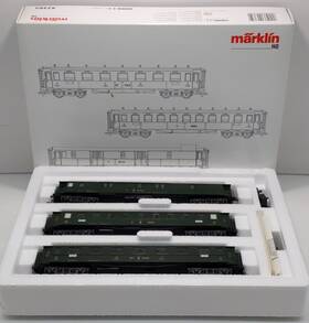 42385 Marklin Ho Scale 3 Express Old-timer Passenger Cars Ln/box