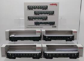 42388 Marklin Ho Scale Swiss Old-timer Passenger Car Set Ln/box