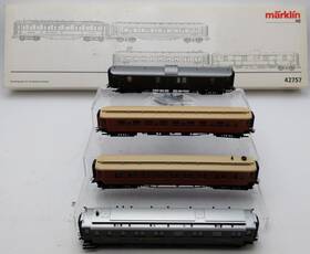 42757 Marklin Ho Scale Inch The Golden Twenties Passenger Car Set Ln/box