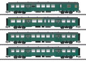 43546 Marklin Ho Sncb M2 Passenger Car Set Of 4