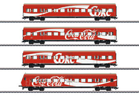 43890 Marklin Ho Scale Coca Cola S-bahn Passenger Car Set