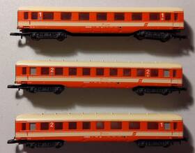 87354 Marklin Z Scale Obb Passenger Car Set Ex