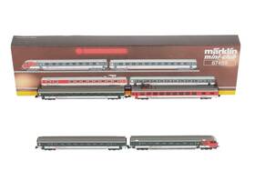 87455 Marklin Z Swiss Push/pull Express Train Passenger Car Set Of 4 Ln