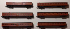 87847 Marklin Z Pennsylvania Railroad Streamliner Passenger Car Set Of 6