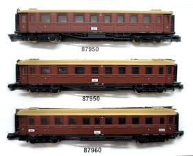 87900 Marklin Z Scale W Rttemberg Express Passenger Car Set