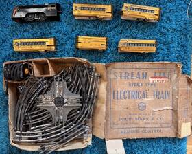 7096 Marx Stream Line Mercury Copper New York Central Train Tracks And Power