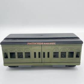 Ckd85 Mattel Disney Planes Piston Peak Railway Train Car 2015 Green Black Plastic Toy