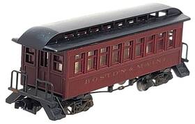 8512 Mdc Roundhouse N 34ft Overton Boston And Maine Pass Coach Knuc Cplrs Mtl Whls