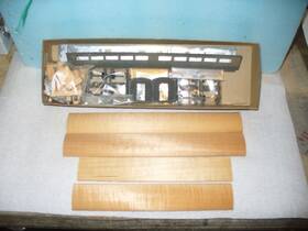 50004-s Mhp Vintage #50004-s Ho Scale Wood And Metal 201 Ft. Articulated Diner Car Kit-sp