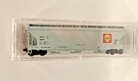 09400210 Micro-trains N Scale 3 Bay Covered Hopper Shell Oil Snfx #4604 Car