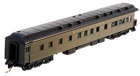 144-00-030 Micro-trains N Scale Cbq Pullman 3-2 Heavyweight Observation Car #87