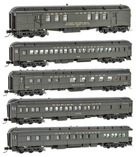 Micro-trains 695140062782 N Scale 993 01 570-great Northern Heavyweight Passenger Car 5-pack Micro-trains 695140062782 N Scale 993 01 570-great Northern Heavyweight Passenger Car 5-pack