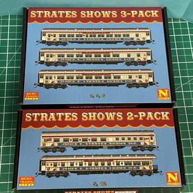 983-02-265 Micro Trains New N-scale Just In Strates Shows 3 And 2-pack 149.90 5-car Set Very Detailed