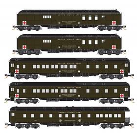 99301520 Micro-trains N Scale 993 02 520 United States Army Heavyweight 5-pack