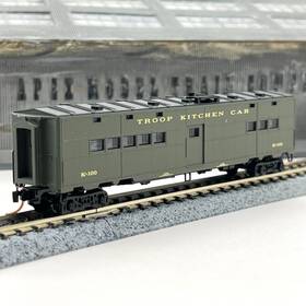 Micro-trains Line 118010 Micro-trains N Scale Defense Transport Us Army Troop Kitchen Car K-100