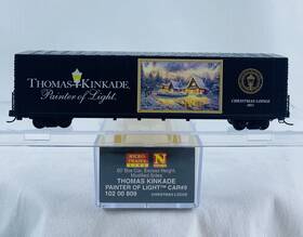 Micro-trains Line 695140071449 Thomas Kinkade Painter Of Light #9 Box Car N Scale Magne Matic Micro-trains Line 695140071449 Thomas Kinkade Painter Of Light #9 Box Car N Scale Magne Matic
