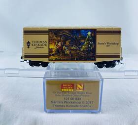 Micro-trains Line 695140074211 Inch Santas Workshop 2017 Thomas Kinkade Studios N Scale Micro-trains Line 695140074211 Inch Santas Workshop 2017 Thomas Kinkade Studios N Scale