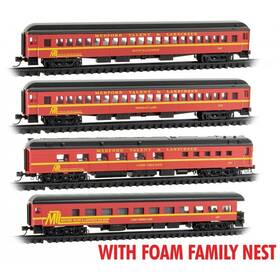 99302236 Micro Trains Line 695140085361 Micro-trains N Medford Talent Lakecreek Mt&l Dinner Excursion Train Set