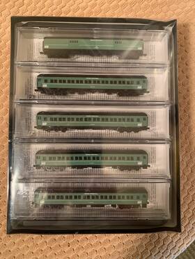 99301750 Micro-trains Line N Scale Penn Central 5-car Heavyweight Passenger Set