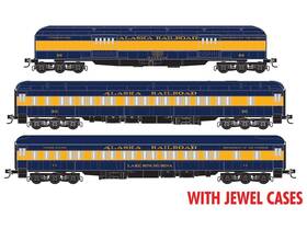 98302257 Micro-trains Line Mtl 695140088140 N Scale Arr Alaska Heavyweight Passenger Cars 3-pack