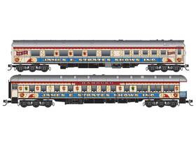 98302265 Micro-trains Line Mtl 695140088751 N Strates Shows Carnival Heavyweight Passenger 2-pack