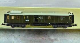 13189 Minitrix Drg Baggage - Passenger Car With Lights N Scale