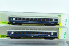 15752 Minitrix 2x Deustsche Bundesbahn Rheingold Passenger Cars N Scale