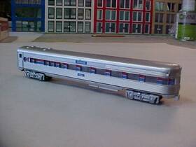 3339 Minitrix 3043 N Scale Amtrak Passenger Car #3339 Observation Coach - West Germany