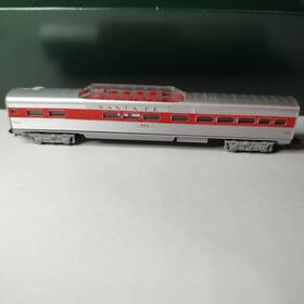 51305200 Minitrix N Scale Trains Santa Fe 3052 Vista Dome # 502 W.germany No Box