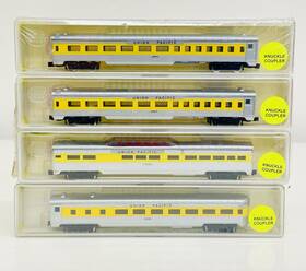 83031-4 Model Power 83031 N Union Pacific Streamline 4 Car Passenger Set New