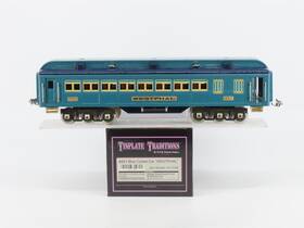 10-1114b Mth Standard Gauge Tinplate Blue Comet Coach Passenger Car Inch Westphall