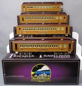 10-1135 Mth Standard Gauge Tinplate State Car Set Of 4 Ex/box