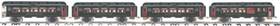 10-5018 Mth Tinplate Traditions Dark Green With Brass Trim 4-car Std. Gauge 418 Set
