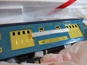 10-5049 Mth Standard Gauge Tinplate 332 Blue Comet Encre Baggage Car New In Box