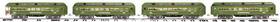 10-5054 Mth Tinplate Std Great Northern Empire Builder 4-car Comet Passenger Set